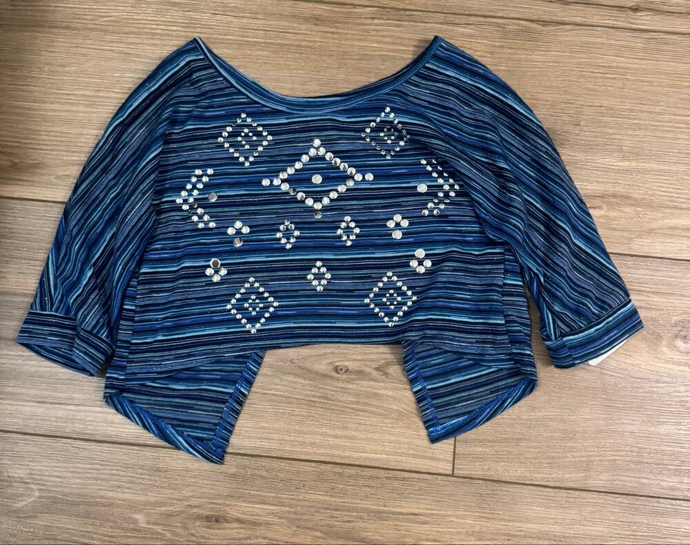Beautees Girls Crop Top open Back size M(7/8) Bin AA16